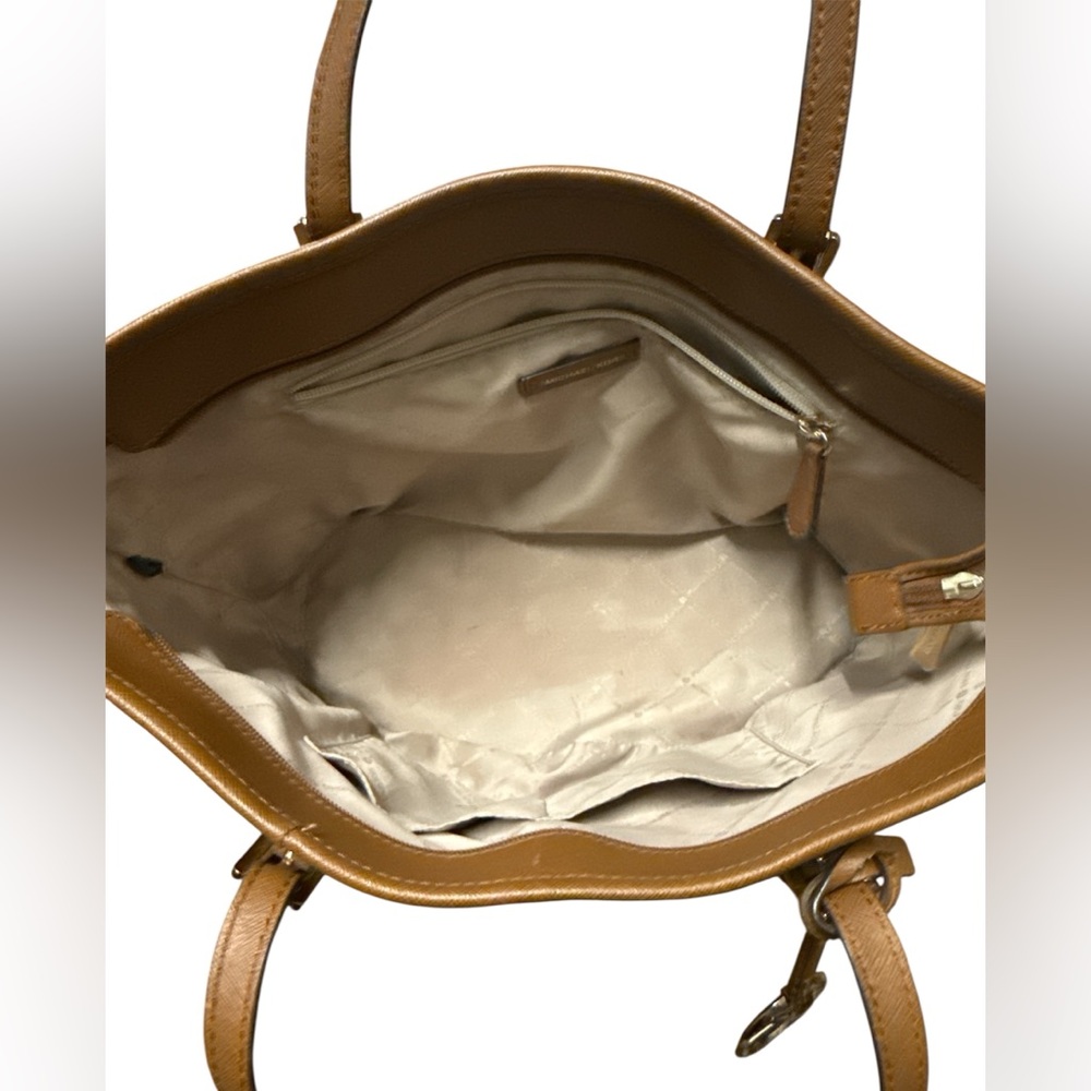 Michael Kors Tan Leather Tote Bag - Picture 3 of 7